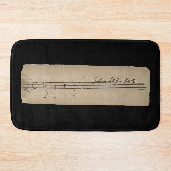 Item preview, BACH - COMPOSER's SIGNATURE WITH MUSIC NOTATION - WITTY PUN designed and sold by KoolDsignsMUSIC.