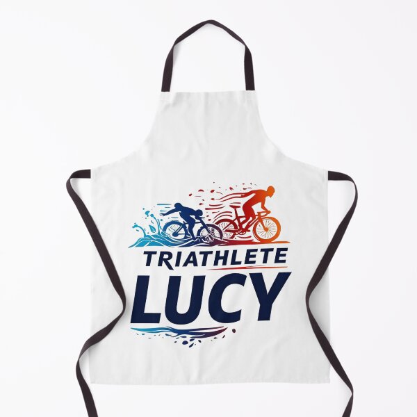 Item preview, Lucy, triatleta dinámica: nada, anda en bicicleta y corre designed and sold by Triathlongram.