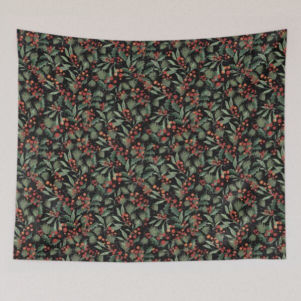 Item preview, Merry Holidays Pattern Dark designed and sold by DesigndN.