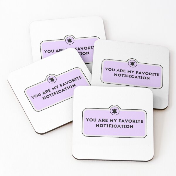 Item preview, you are my favorite notification cute gift sticker designed and sold by puurfectcat.