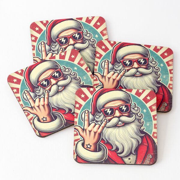 Item preview, Rock’n Roll Santa  designed and sold by Inadesignstore.