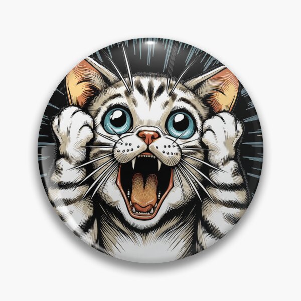 Item preview, Shocked Cat Cat Gift designed and sold by Pineapple-Tree.
