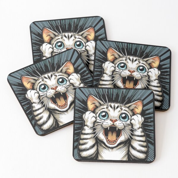 Item preview, Shocked Cat Cat Gift designed and sold by Pineapple-Tree.
