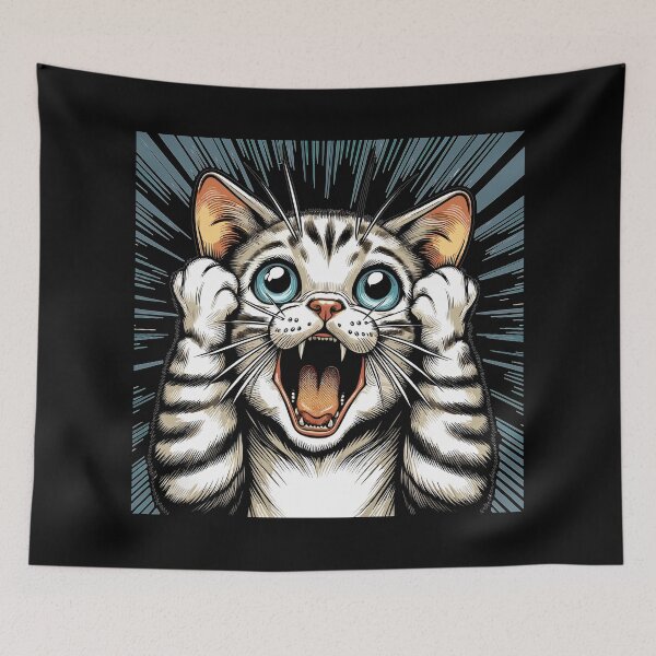 Item preview, Shocked Cat Cat Gift designed and sold by Pineapple-Tree.