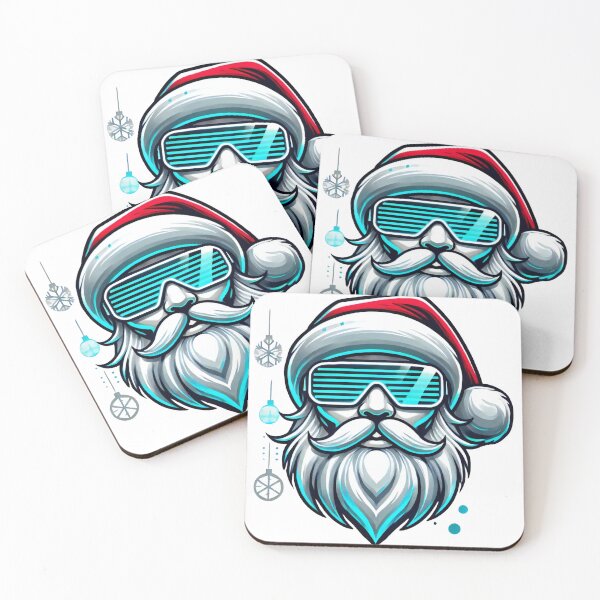 Item preview, Cyber Santa with Futuristic Glasses designed and sold by AIARTIST1.