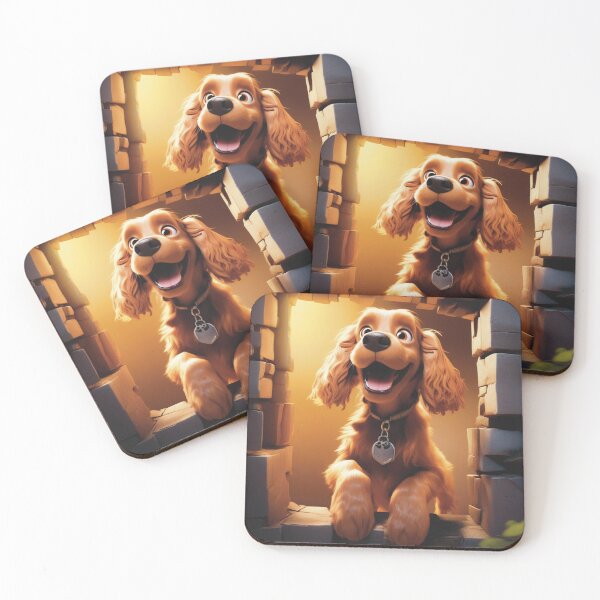 Item preview, Cocker spaniel Dog Breaking Through A Wall designed and sold by TheSilentArtists.
