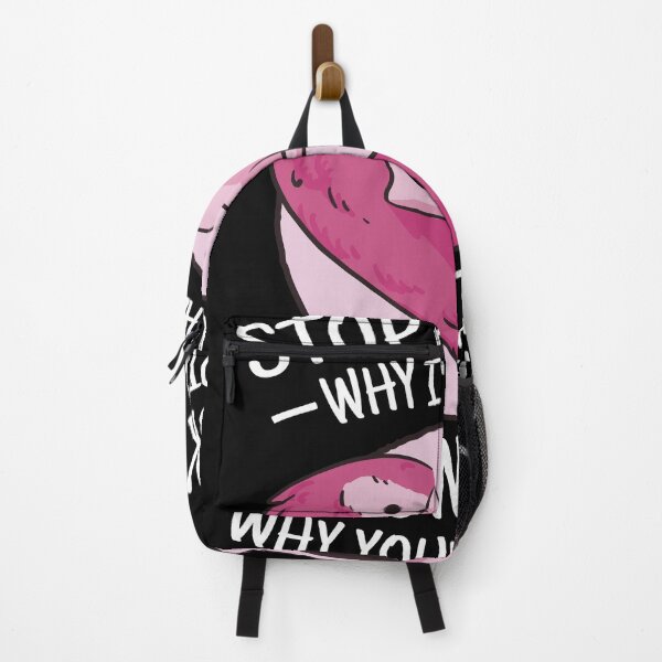 Item preview, Funny Flamingo Crazy Quote Design designed and sold by DrawHandArt.
