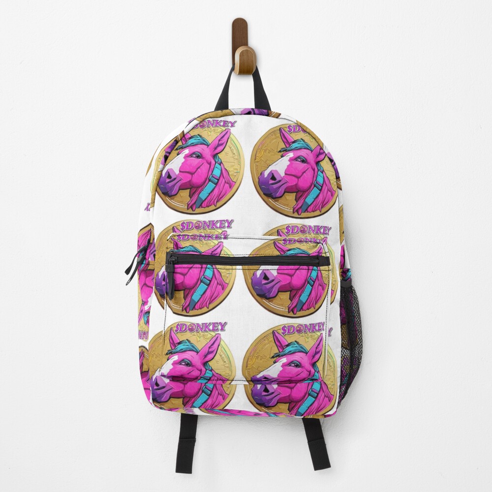 Vista previa del artículo con la obra «Mochila», diseñado y vendido por DONKYCOIN.