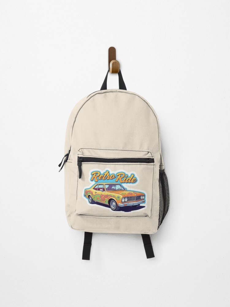 Thumbnail 1 of 3, Backpack, Vintage car, Retro Ride designed and sold by Sticker-Crafts.
