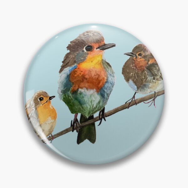 Item preview, Postcard with Robins designed and sold by PumpkinStudioPL.