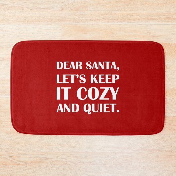 Item preview, Dear Santa, Let’s Keep It Cozy and Quiet: Red Edition / Introvert Joke Funny T-Shirt Label designed and sold by introvertvibes.