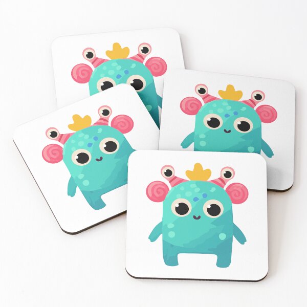 Item preview, Funny Four-Eyed Monster - Kids Illustration Clipart designed and sold by viktoriaart0303.