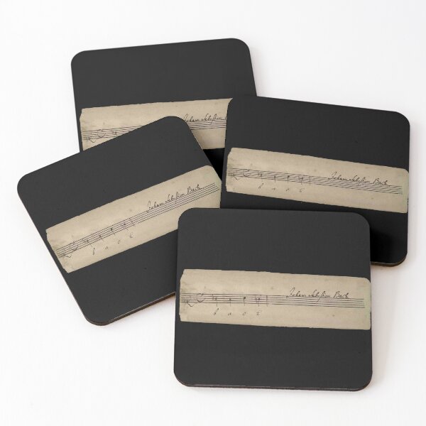Item preview, BACH - COMPOSER's SIGNATURE WITH MUSIC NOTATION - WITTY PUN designed and sold by KoolDsignsMUSIC.