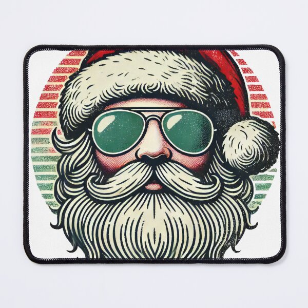 Item preview, Santa with Sunglasses in Retro Style designed and sold by lubushop1.