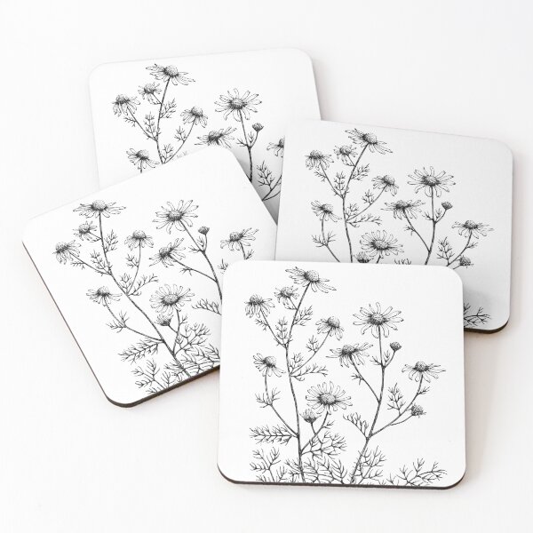 Item preview, Chamomile Matricaria camomilla Drawing Ink designed and sold by HoldasGarten.