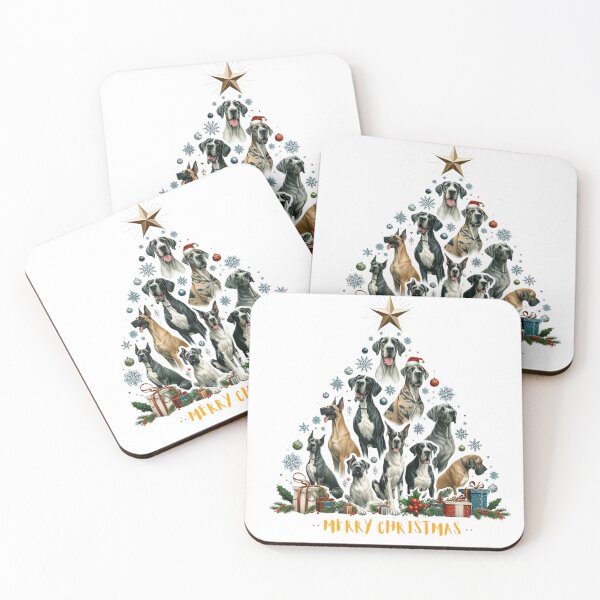 Item preview, Festive Christmas Tree of Dogs | Perfect Gift for Dog Lovers designed and sold by MiszungART.