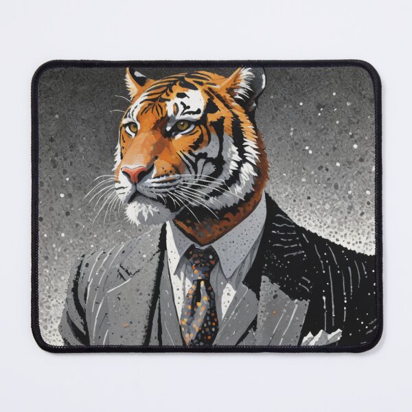 Item preview, Dapper Tiger in a Suit: Fierce and Sophisticated designed and sold by Slick-Waffles.