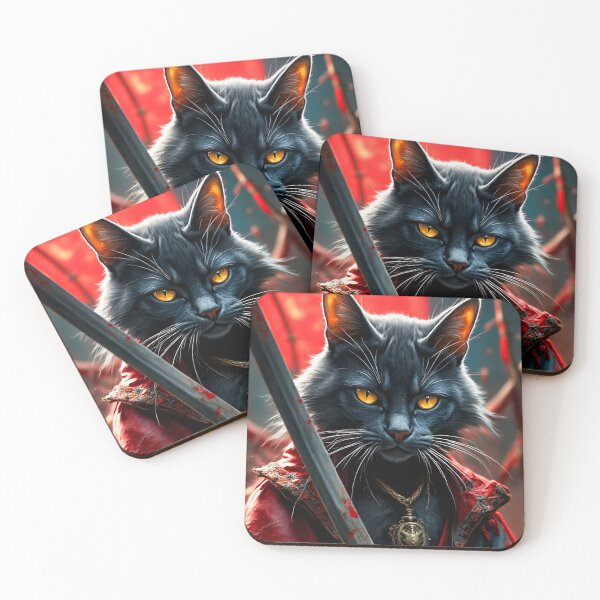 Item preview, Blood Moon Samurai Cat With Katana designed and sold by NPC-Trader.