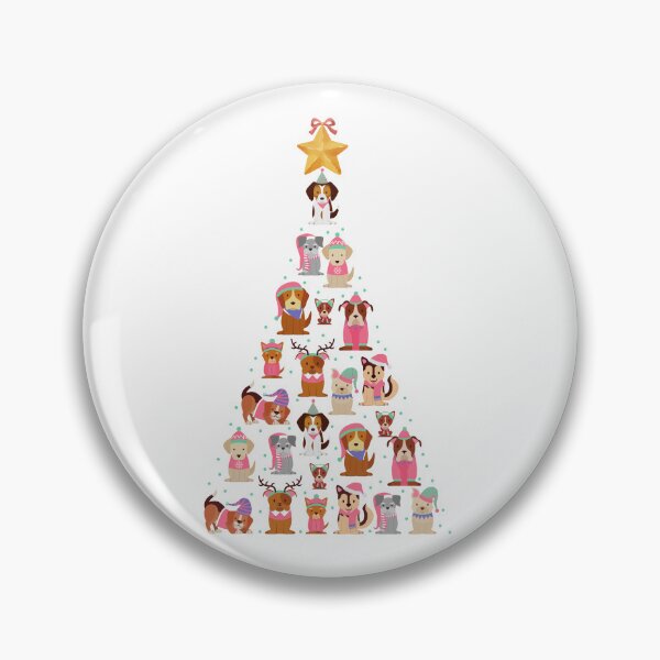 Item preview, Dogs Christmas Tree designed and sold by CherryPickedArt.