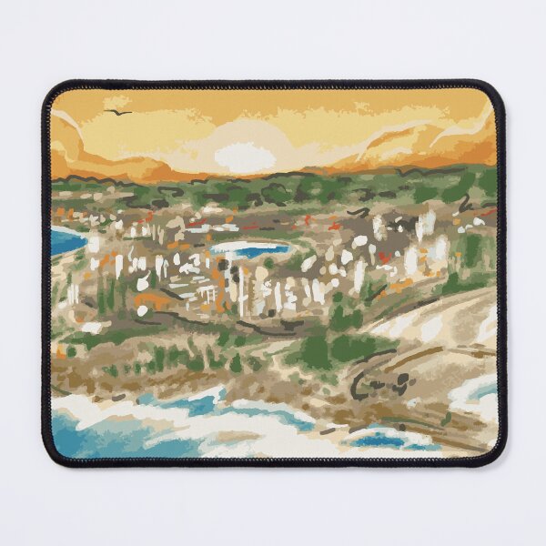 Item preview, Coolangatta Sunset Beach View Illustration  designed and sold by DrawHandArt.
