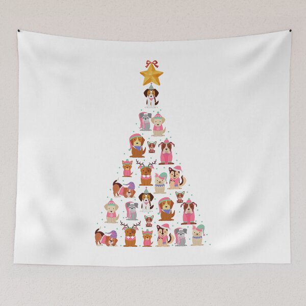 Item preview, Dogs Christmas Tree designed and sold by CherryPickedArt.