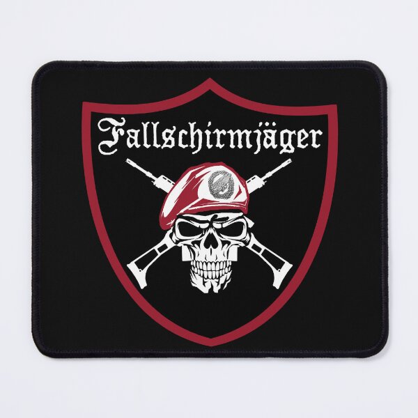 Item preview, German Paratrooper; Skull Head; Football Patch Style; designed and sold by StickerApe.