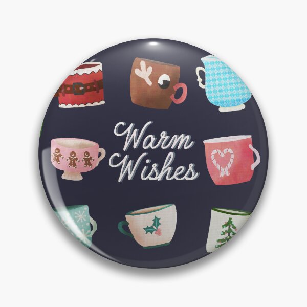 Item preview, Warm Wishes - Holiday Mug Collection designed and sold by AdriaCaps Art & Design.