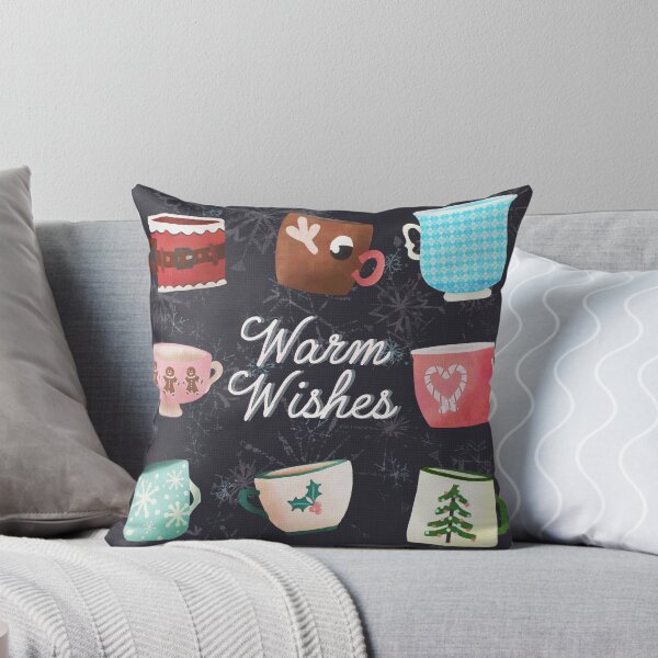 Item preview, Warm Wishes - Holiday Mug Collection designed and sold by AdriaCaps Art & Design.