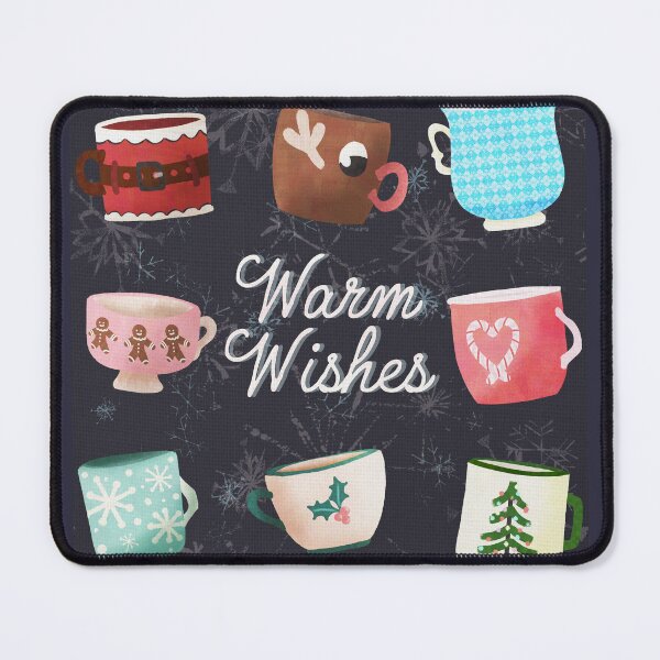 Item preview, Warm Wishes - Holiday Mug Collection designed and sold by AdriaCaps Art & Design.