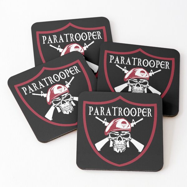 Item preview, Paratrooper; Skull Head; Football Patch Style; designed and sold by StickerApe.