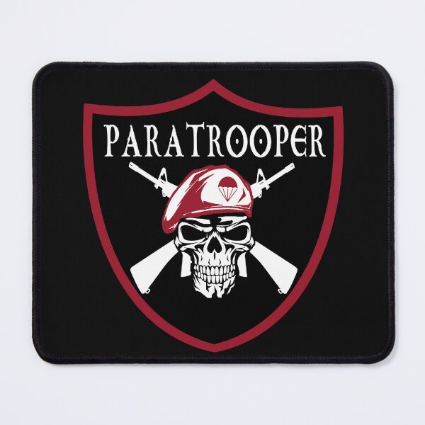 Item preview, Paratrooper; Skull Head; Football Patch Style; designed and sold by StickerApe.