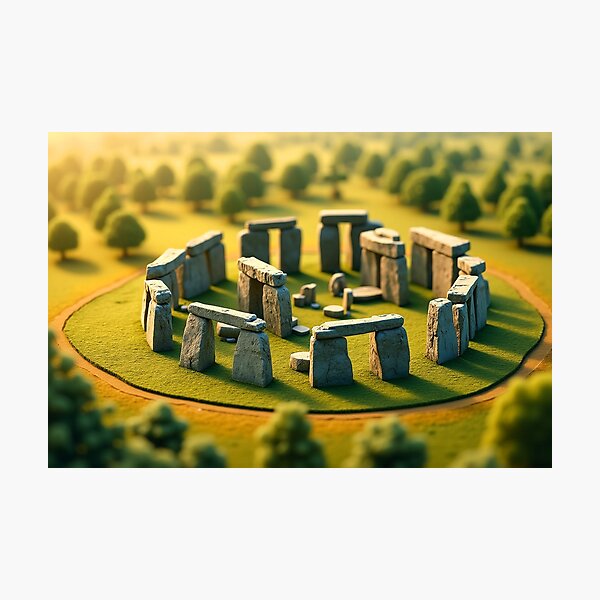 Mini World: Stonehenge Photographic Print