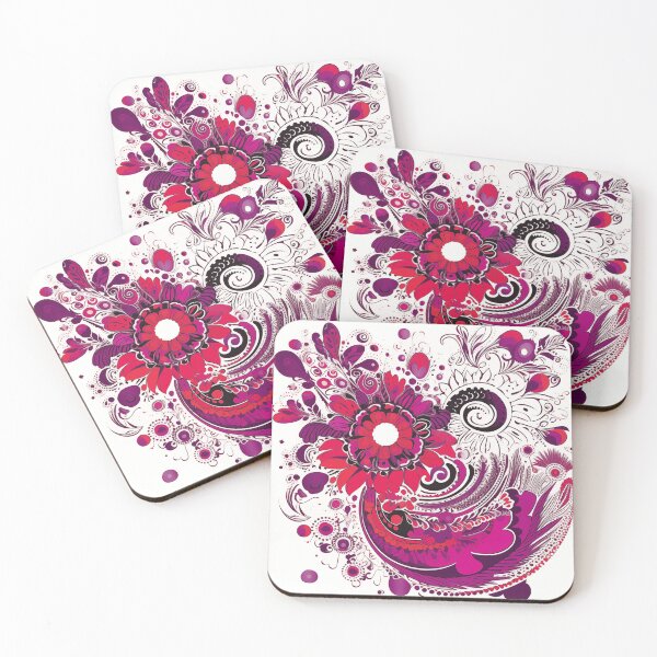 Item preview, Pattern No 2. Floral and Feather designed and sold by Shoot-The-Moon.