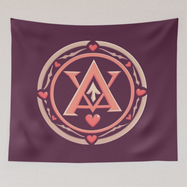 Item preview, Geometric Love Emblem designed and sold by WILD-WILD-CAT.