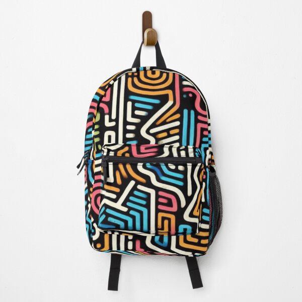 Item preview, Maze and Doodle Face Pattern with Randomized Graffiti Colors designed and sold by Imaginarium of Chaos falcon88 .