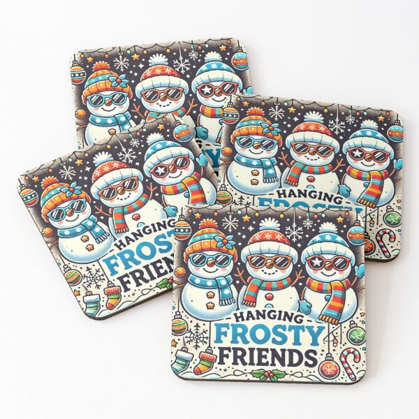 Item preview, Hanging with Frosty Friends Christmas Art designed and sold by alkareem-ca.