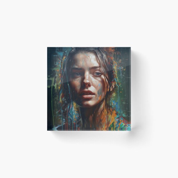 Item preview, retrato de mujer designed and sold by MadSharkWear.