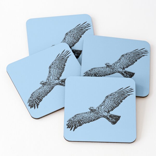 Item preview, Short-toed Snake-Eagle Flying Black Design  designed and sold by designsasstultd.