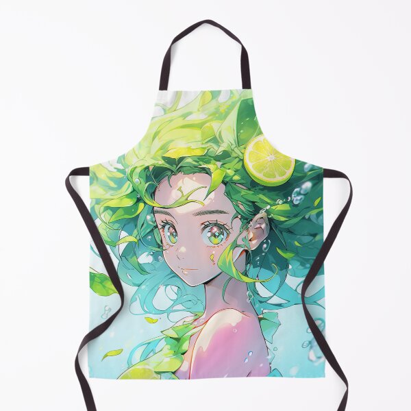 Item preview, Vibrant Fresh Lime Anime Girl designed and sold by bubblegoth.