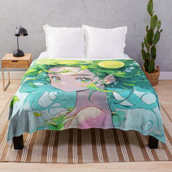 Item preview, Vibrant Fresh Lime Anime Girl designed and sold by bubblegoth.