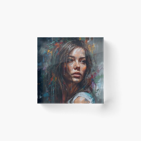 Item preview, Retrato del rostro de una mujer designed and sold by MadSharkWear.