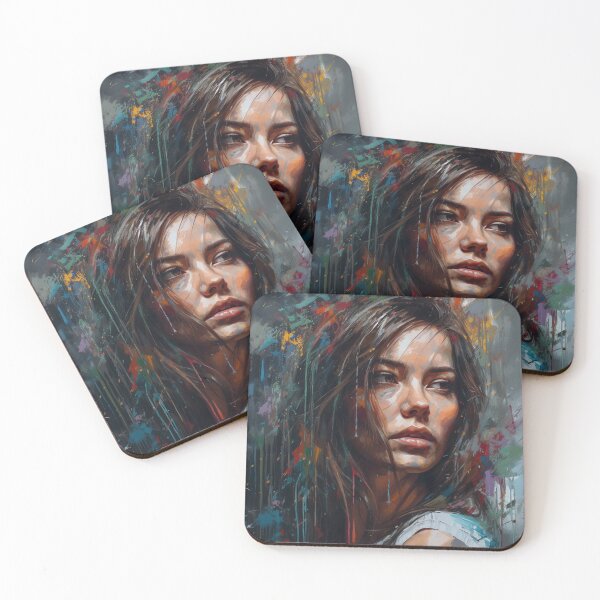 Item preview, Face portrait of a woman designed and sold by MadSharkWear.