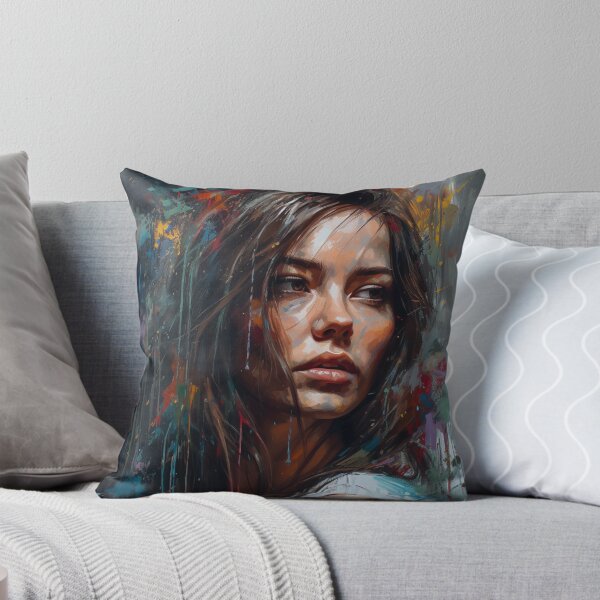 Aperçu de l'œuvre Portrait de visage d'une femme créée et vendue par MadSharkWear.