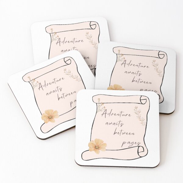 Item preview, Adventure awaits between pages designed and sold by Nyxander's Bookish Catalogue.