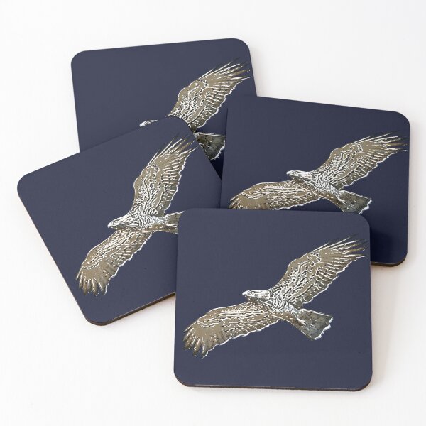 Item preview, Short-toed Snake-Eagle Flying White Alternate Design  designed and sold by designsasstultd.