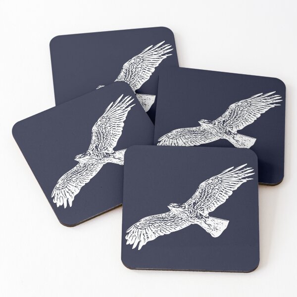 Item preview, Short-toed Snake-Eagle Flying White Design  designed and sold by designsasstultd.