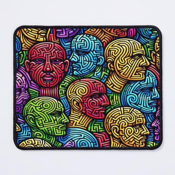 Item preview, Randomized Colorful Doodle Faces with Maze and Graffiti Style designed and sold by Imaginarium of Chaos falcon88 .