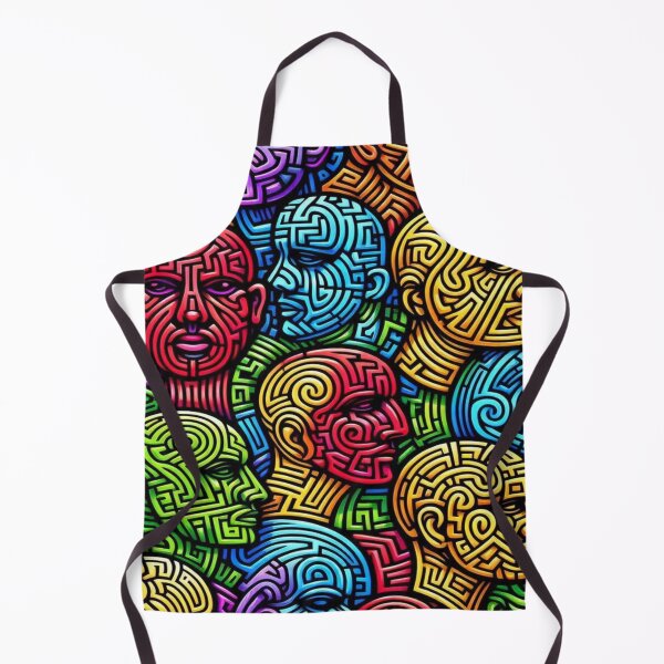 Item preview, Randomized Colorful Doodle Faces with Maze and Graffiti Style designed and sold by Imaginarium of Chaos falcon88 .