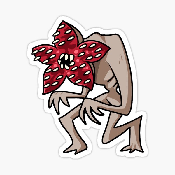 Artikel-Vorschau von Dummer Demogorgon Sticker, designt und verkauft von JohnDrawStuff.