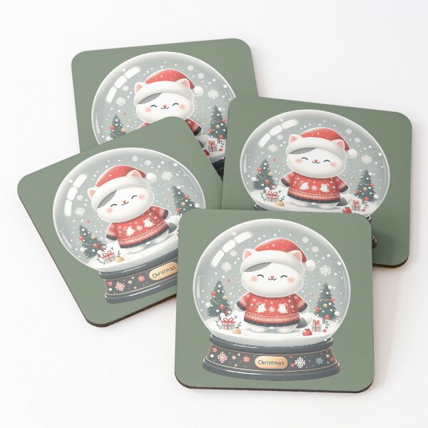 Item preview, The Magic of Christmas in the Snow Globe Kitten's Eyes designed and sold by nocturnastore.